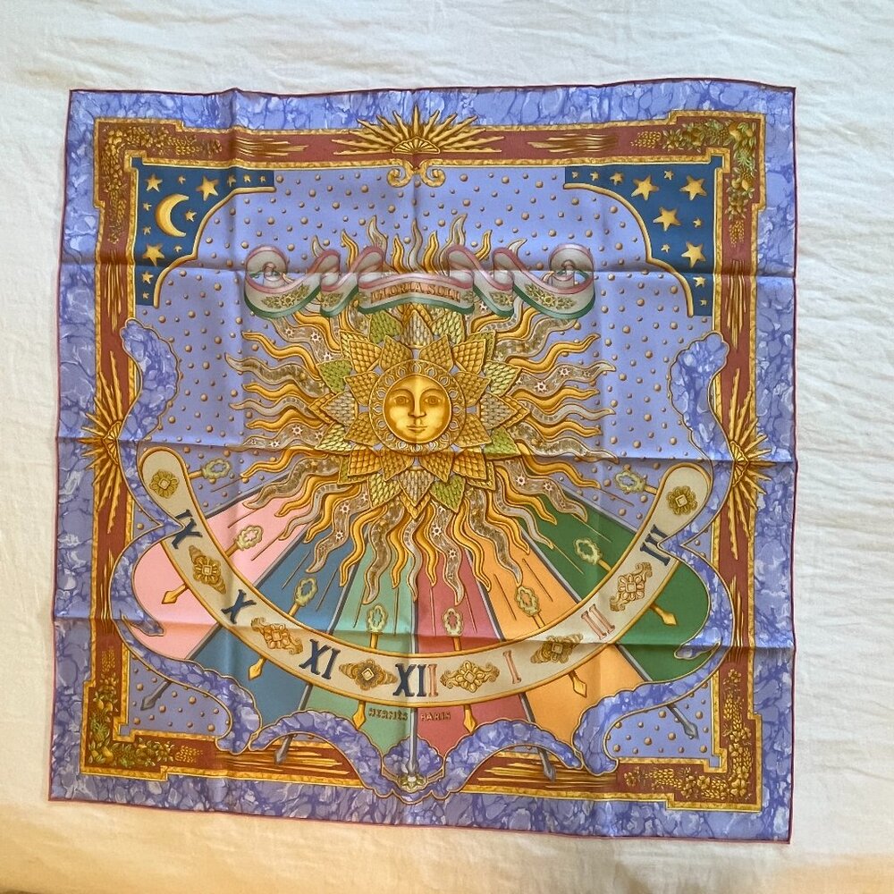 NWOT Hermes Gloria Soli silk scarf